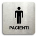 Accept Piktogram "pacienti II" (80 × 80 mm) (stříbrná tabulka - černý tisk bez rámečku)