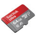 SanDisk MicroSDXC karta 64GB Ultra + adaptér SDSQUAB-064G-GN6MA