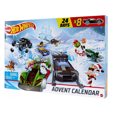 Hot wheels adventní kalendář, mattel gjk02