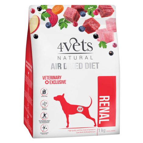 4Vets Natural Renal granule pro psy - výhodné balení: 2 x 1 kg