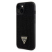 Zadní kryt Guess Rhinestones Triangle Metal Logo pro Apple iPhone 13, black