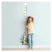Nálepka dětský výškový metr na zeď s motivem rostlin