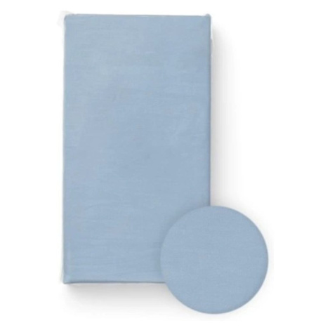 BocioLand Prostěradlo do postýlky, bavlna, modré, 120 x 60 cm