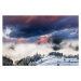 Umělecká fotografie Dramatic dawn in winter mountains in the Alps, Anton Petrus, (40 x 26.7 cm)