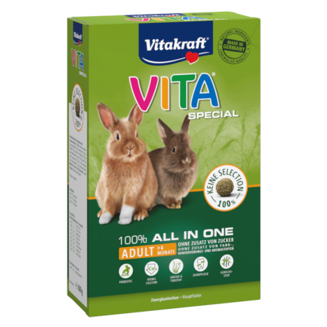 Vita Special Adult zakrslý králík 3 x 600 g - Výhodné balení 3 x 600 g Vitakraft