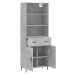 vidaXL Skříň highboard betonově šedá 69,5x34x180 cm kompozitní dřevo