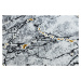 Dywany Łuszczów Kusový koberec Gloss 528A 58 3D mramor ivory/black - 140x190 cm
