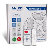 McLED Set LED pásek 8 m s ovladačem, NW, 4,8 W/m