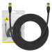 Kabel Baseus Braided network cable cat.8 Ethernet RJ45, 40Gbps, 3m (black)