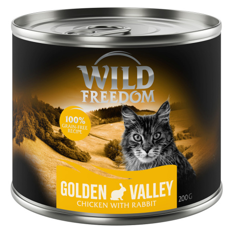 Výhodná balení 12 x 200 g - Golden Valley - králík & kuře Wild Freedom