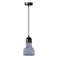 Lustr na lanku TERRAZZO 1xE27/60W/230V pr. 12 cm šedá