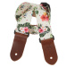 Perri's Leathers 7671 Ukulele Strap White Flowers