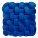 BELIANI, Dekorativní polštář uzel 30 x 30 cm modrý SIRALI, 243756