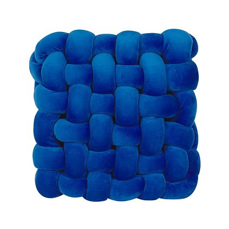 BELIANI, Dekorativní polštář uzel 30 x 30 cm modrý SIRALI, 243756