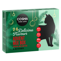 Cosma Advent Mix Box - 10 % sleva - Advent Mix Box 24 x mokré krmivo Cosma (1710 g)