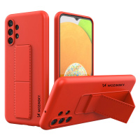 Wozinsky Kickstand Case silikonové pouzdro se stojánkem Samsung Galaxy A13 5G červené