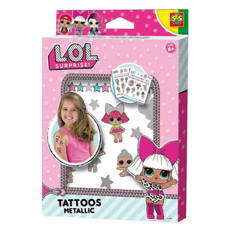 SES CREATIVE L.O.L. Surprise! Dětské metalické tetování holčičí Zapf Creation