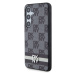 DKNY hard kryt na Samsung Galaxy S24 5G Leather Checkered Pattern and Stripe Černý