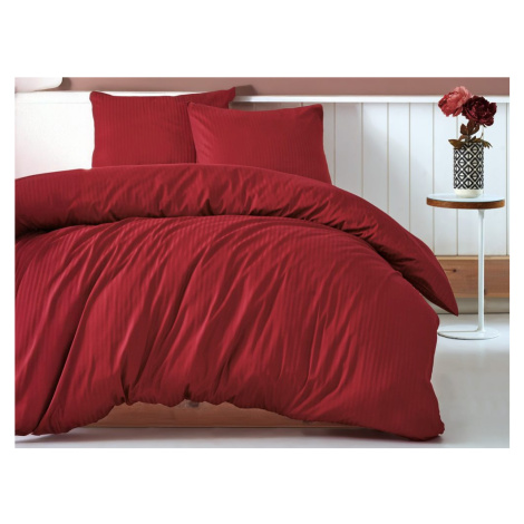 Cottonbox povlečení bavlněný satén Stripe red - 140x200 / 70x90 cm
