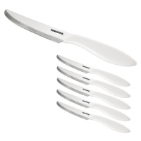 Nůž jídelní PRESTO 12 cm, 6 ks, bílá