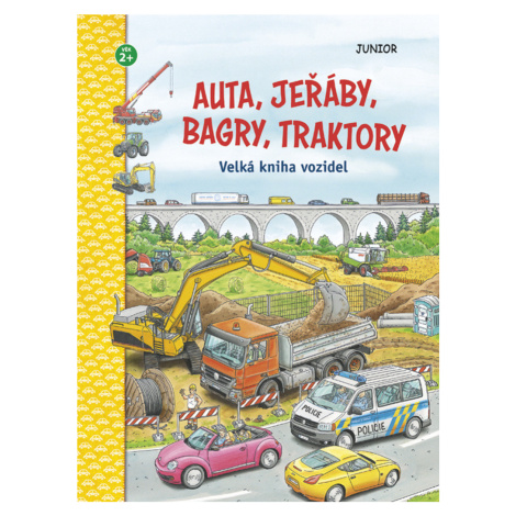 Auta, jeřáby, bagry, traktory - velká kniha vozidel