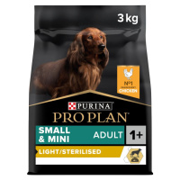 Purina Pro Plan Small & Mini Adult Light Sterilised kuře 3 kg