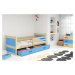 BMS Dětská postel RICO 1 | borovice 90 x 200 cm Barva: Modrá