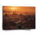 Sablio Obraz Barcelona Night Skyline - 150x110 cm