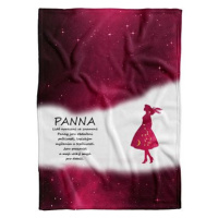 IMPAR Fleecová deka Panna (23.8. - 22.9.) - červená