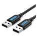 Vention USB 2.0 Male to USB Male Cable 1.5M Black PVC Type