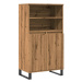 vidaXL Skříň highboard dub artisan 60 x 36 x 110 cm kompozitní dřevo