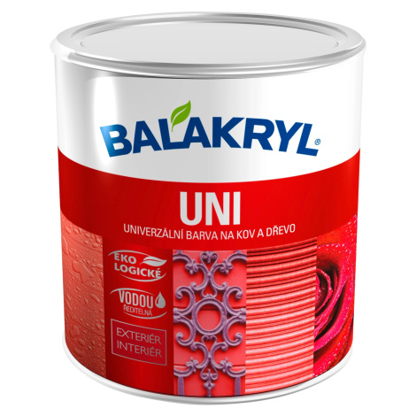 BALAKRYL Univerzální barva na kov a dřevo UNI LESK 0830 červená 0,7 kg