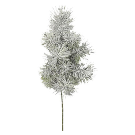 Umělá zasněžená větev Borovice s glitry, 55 cm