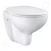 GROHE Bau Ceramic Závěsné WC se sedátkem SoftClose, rimless, alpská bílá 39351000