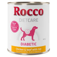 Rocco Diet Care Diabetic kuřecí a hovězí s rýží 800 g 24 x 800 g