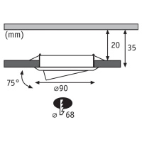 Paulmann Paulmann LED spot 93389, set 3x4,8W chrom