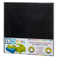 LW Toys Podložka na stavění 32x32 bodů - černá