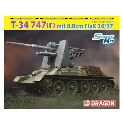 Model Kit military 6986 - T-34 747(r) s 8.8cm FlaK 36/37 (1:35)