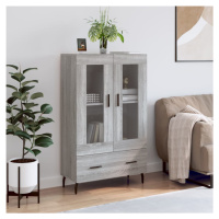 vidaXL Skříň highboard šedá sonoma 69,5 x 31 x 115 cm kompozitní dřevo