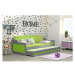 Dětská postel nebo gauč s výsuvnou postelí DAVID 190x80 cm Zelená Bílá