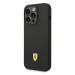 Ferrari FEHCP14LSIBBK hard silikonové pouzdro iPhone 14 PRO 6.1" black Silicone Metal Logo