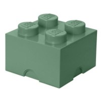 LEGO úložný box 250 x 250 x 180 mm - army zelená