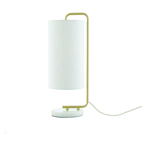 ACA Lighting stolní lampa 1XE27 OSAKA zlatá + bílá mramor IP20 20,4X18XH51CM ML121811T