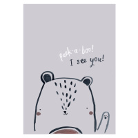Ilustrace Peek a boo bear, Laura Irwin, (30 x 40 cm)