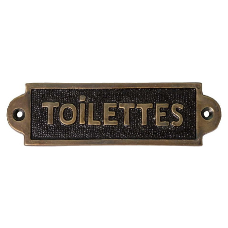 Kovová cedule 15x4,5 cm Toilettes – Antic Line