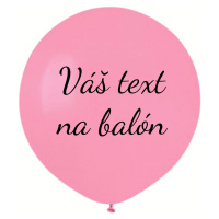 Personal Balón s textem - Růžový 80 cm