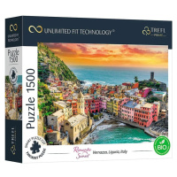 TREFL - Prime puzzle 1500 UFT- Romantický západ slunce: Vernazza, Ligurie, Itálie