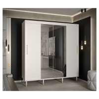 Šatní skříň Abi Calipso T1 Barva korpusu: Bílá, Rozměry: 200 cm, Dveře: Bílá + zrcadlo