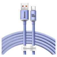Kabel Baseus Crystal Shine cable USB to USB-C, 100W, 2m (purple)