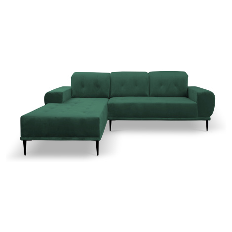 GAB Rohová sedačka RAPIDO, 256 cm Roh sedačky: Pravý roh, Barva látky: Zelená (Tiffany 10) GAB nábytek